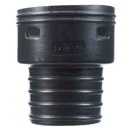 ADVANCED DRAINAGE SYSTEM 0362AA 3 in. Polyethylene Slip Clay Adapter Black 45568